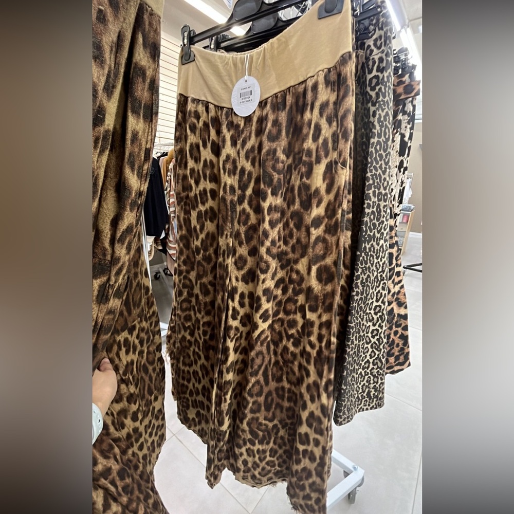 ShopEvelynne Brown Leopard Print Wide Leg Jumpsuit